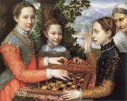 Sofonisba Anguissola the chess game oil painting on canvas